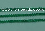 CTG28 15.5 inches 2mm faceted round green agate beads wholesale