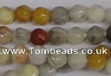 CTG300 15.5 inches 3mm faceted round ting crazy lace agate beads