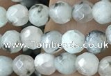 CTG3557 15.5 inches 4mm faceted round sesame jasper beads