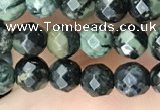 CTG3561 15.5 inches 4mm faceted round kambaba jasper beads