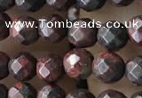 CTG3564 15.5 inches 4mm faceted round brecciated jasper beads