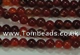 CTG39 15.5 inches 2mm round grade B tiny red agate beads wholesale