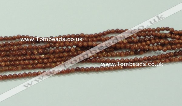 CTG40 15.5 inches 2mm round tiny goldstone beads wholesale