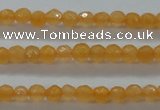 CTG407 15.5 inches 2mm faceted round tiny dyed candy jade beads