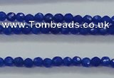CTG412 15.5 inches 2mm faceted round tiny dyed candy jade beads