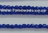 CTG412 15.5 inches 2mm faceted round tiny dyed candy jade beads