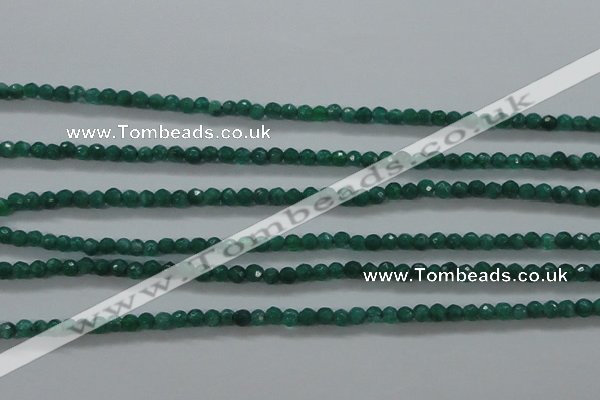 CTG414 15.5 inches 2mm faceted round tiny dyed candy jade beads