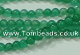 CTG42 15.5 inches 2mm round grade A tiny green agate beads wholesale