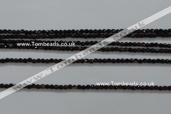 CTG426 15.5 inches 2mm faceted round tiny agate gemstone beads