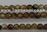 CTG427 15.5 inches 3mm faceted round tiny agate gemstone beads