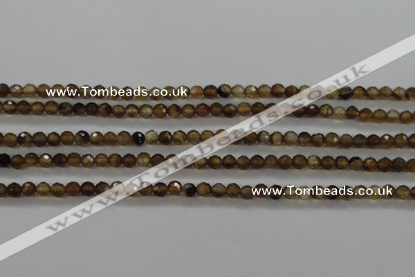 CTG427 15.5 inches 3mm faceted round tiny agate gemstone beads