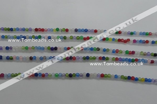 CTG436 15.5 inches 2mm round tiny dyed candy jade beads wholesale