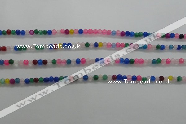 CTG438 15.5 inches 2mm round tiny dyed candy jade beads wholesale