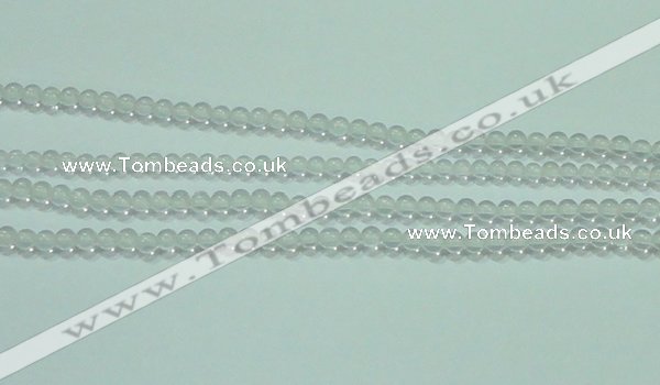 CTG44 15.5 inches 2mm round tiny white crystal beads wholesale