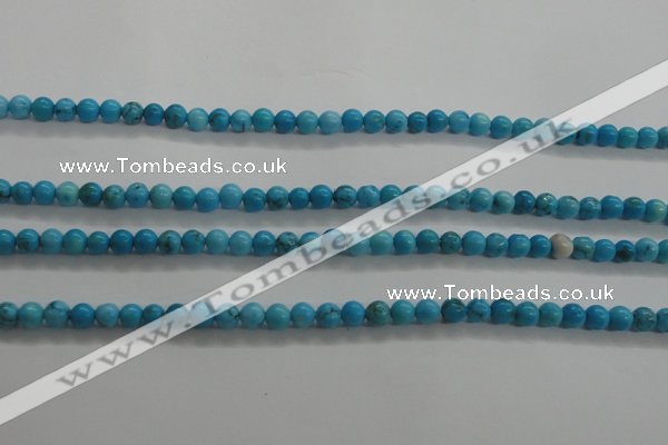 CTG441 15.5 inches 3mm round tiny natural turquoise beads wholesale