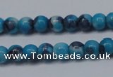 CTG454 15.5 inches 3mm round tiny dyed rain flower stone beads