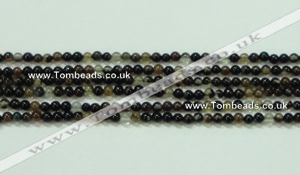 CTG46 15.5 inches 2mm round tiny black agate beads wholesale