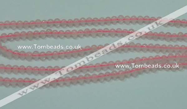 CTG49 15.5 inches 2mm round tiny rose quartz beads wholesale