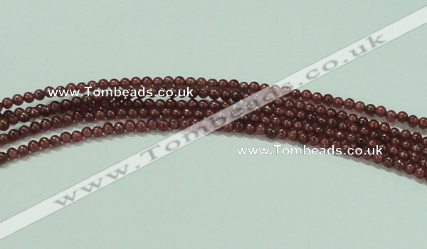 CTG53 15.5 inches 2mm round grade AA tiny garnet beads wholesale