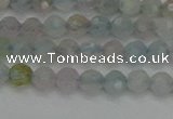 CTG550 15.5 inches 4mm faceted round tiny morganite beads