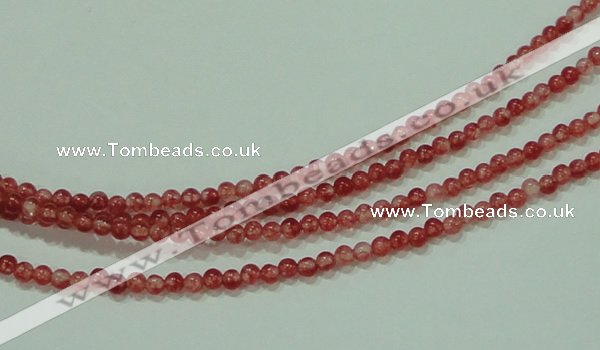 CTG59 15.5 inches 2mm round tiny dyed white jade beads wholesale