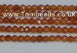 CTG615 15.5 inches 2mm faceted round orange garnet beads