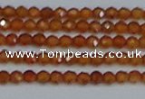 CTG616 15.5 inches 3mm faceted round orange garnet beads