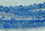 CTG62 15.5 inches 2mm round tiny dyed white jade beads wholesale