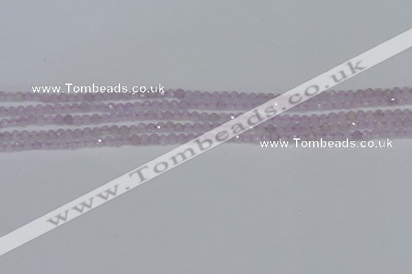 CTG621 15.5 inches 2mm faceted round lavender amethyst beads