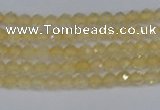 CTG623 15.5 inches 2mm faceted round citrine gemstone beads