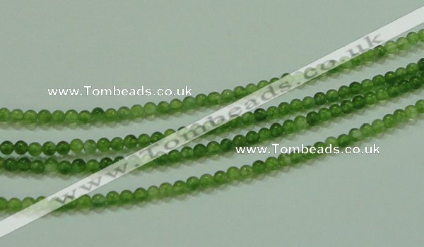 CTG63 15.5 inches 2mm round tiny dyed white jade beads wholesale