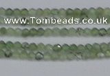 CTG633 15.5 inches 2mm faceted round green rutilated quartz beads