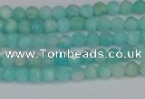 CTG648 15.5 inches 3mm faceted round Peru amazonite beads