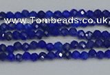 CTG649 15.5 inches 2mm faceted round lapis lazuli gemstone beads