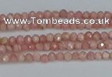 CTG653 15.5 inches 2mm faceted round Argentina rhodochrosite beads