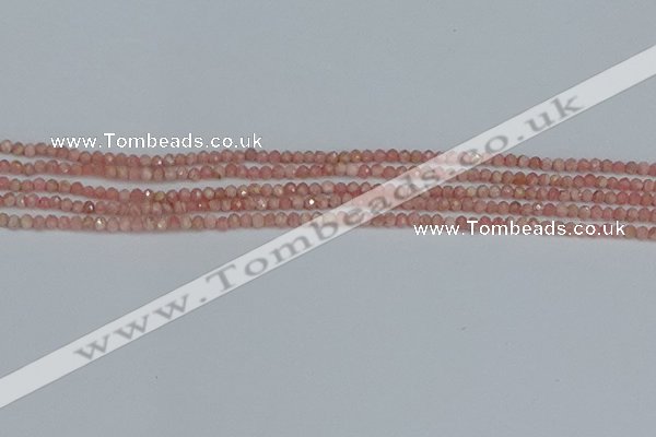 CTG653 15.5 inches 2mm faceted round Argentina rhodochrosite beads