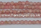 CTG654 15.5 inches 3mm faceted round Argentina rhodochrosite beads