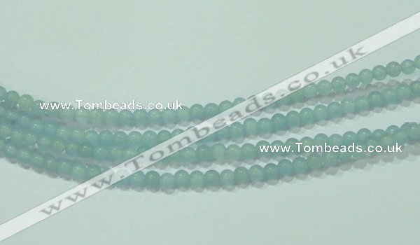 CTG66 15.5 inches 3mm round tiny dyed white jade beads wholesale