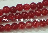 CTG67 15.5 inches 3mm round tiny dyed white jade beads wholesale