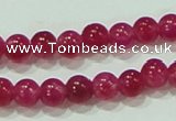 CTG68 15.5 inches 3mm round tiny dyed white jade beads wholesale