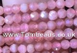 CTG716 15.5 inches 3mm faceted round tiny rhodochrosite beads