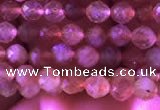 CTG722 15.5 inches 3mm faceted round tiny golden sunstone beads