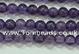 CTG73 15.5 inches 3mm round grade A tiny amethyst beads wholesale