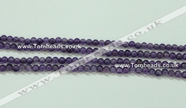 CTG73 15.5 inches 3mm round grade A tiny amethyst beads wholesale