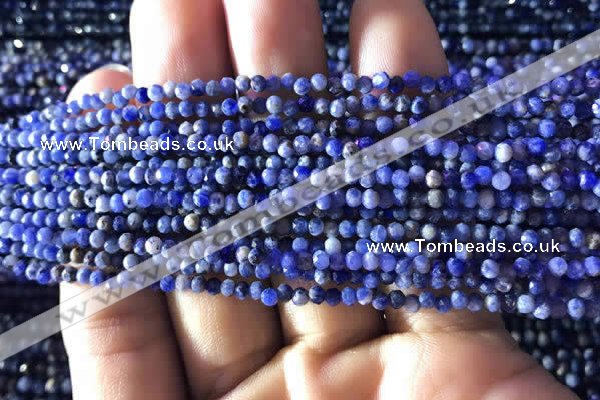 CTG778 15.5 inches 2mm faceted round tiny sodalite beads wholesale