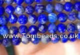 CTG782 15.5 inches 3mm faceted round tiny lapis lazuli beads wholesale