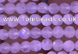 CTG831 15.5 inches 3mm faceted round tiny white moonstone beads