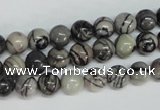 CTJ26 15.5 inches 10mm round black water jasper beads wholesale