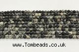 CTJ410 15.5 inches 4mm round black water jasper gemstone beads wholesale