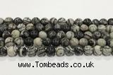 CTJ413 15.5 inches 10mm round black water jasper gemstone beads wholesale